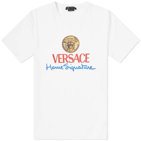 versace home signature t shirt|Versace look alike shirts.